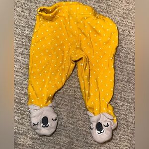 Carters pants sweats with footies